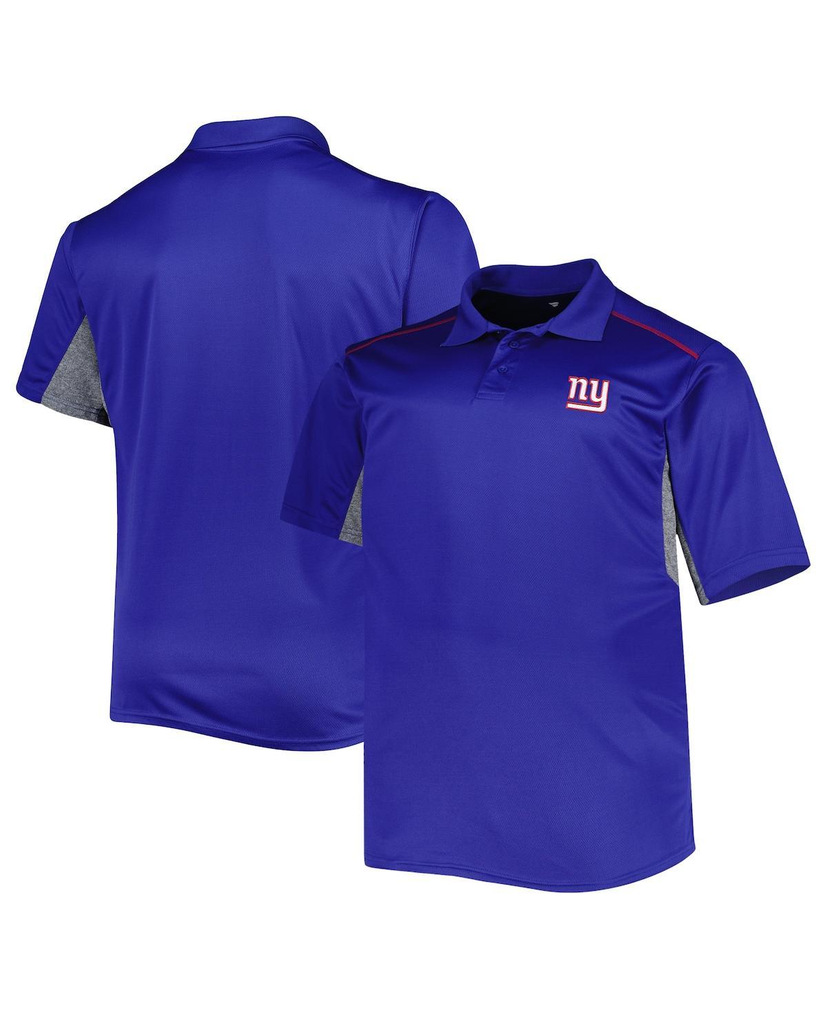 Fanatics Men's Royal New York Giants Big And Tall Team Color Polo Shirt
