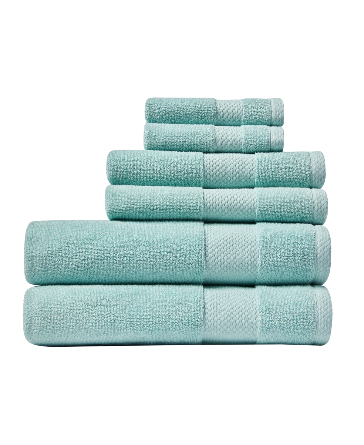 Shop Lacoste Heritage Anti-microbial Supima Cotton 6 Piece Bundle Towel Set In Mint