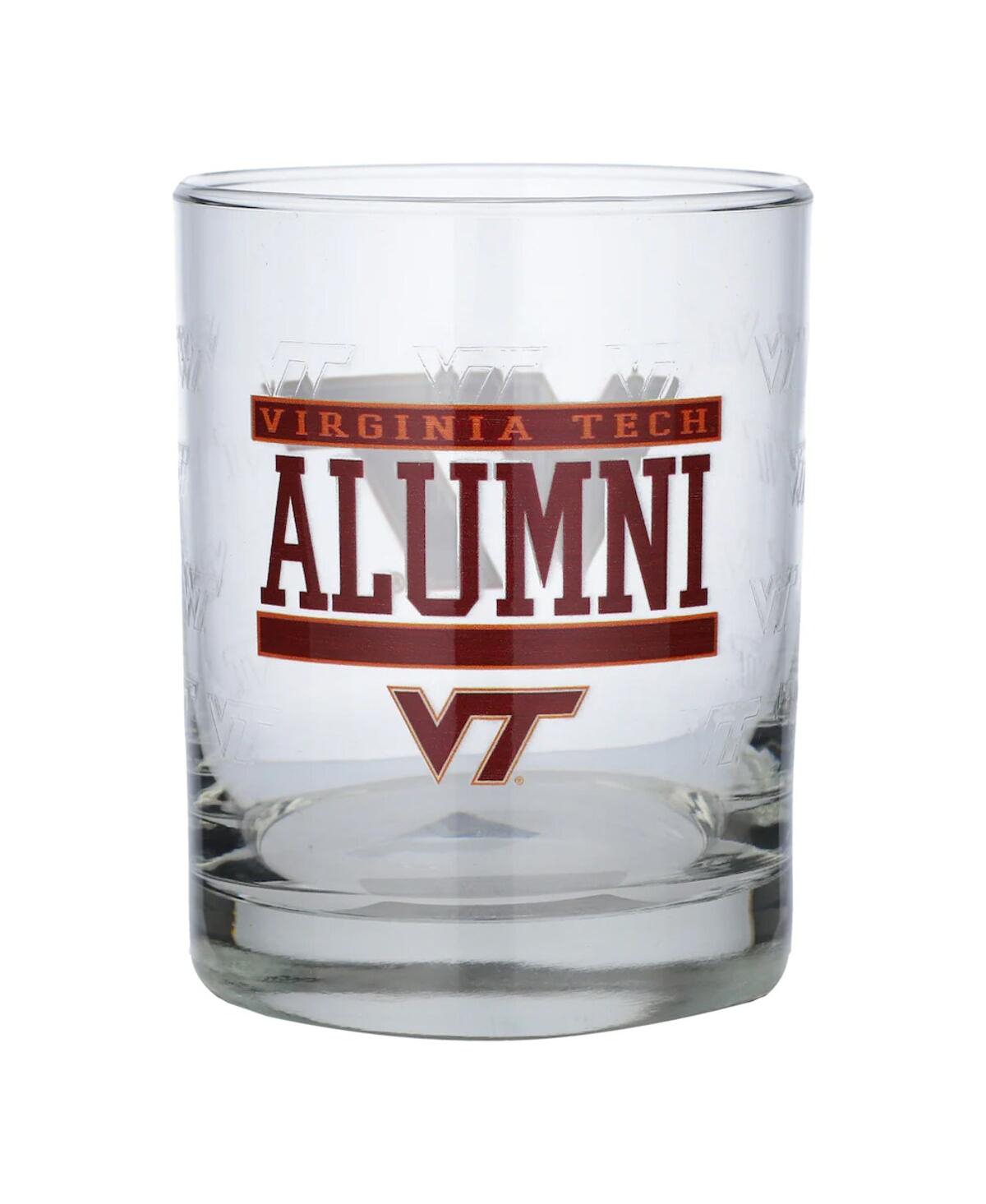 Indigo Falls Virginia Tech Hokies 14 oz Repeat Alumni Rocks Glass In Clear