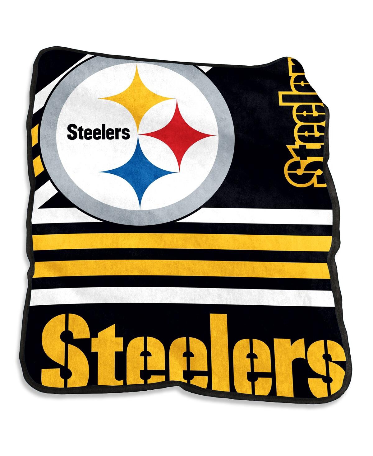 Logo Brands Pittsburgh Steelers 50'' X 60'' Plush Raschel Throw In Multi