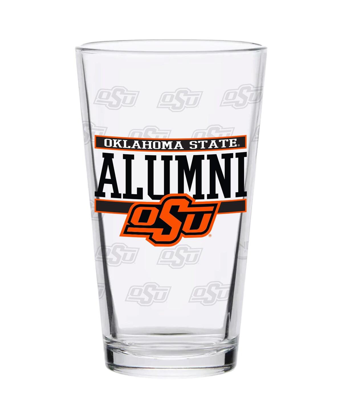 Indigo Falls Oklahoma State Cowboys 16 oz Repeat Alumni Pint Glass In Clear