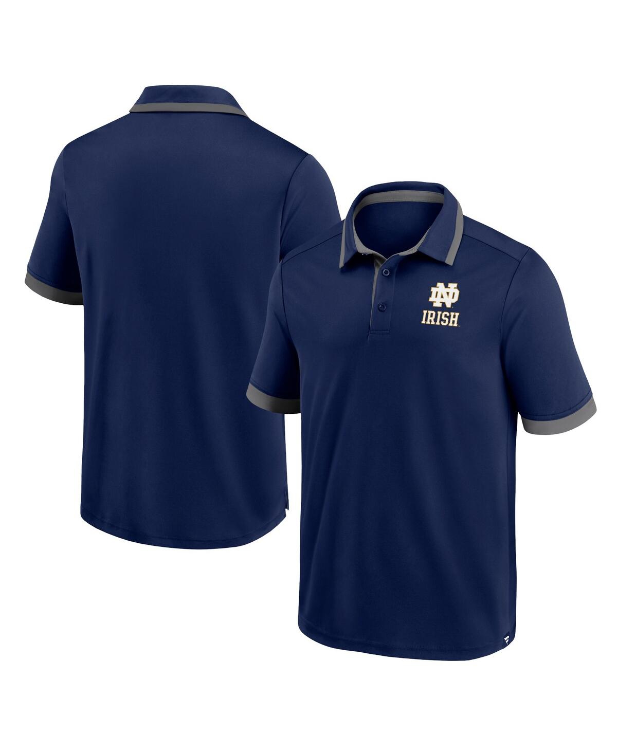 Men's FanaticsNotre Dame Fighting Irish Color Block Polo Shirt - Navy