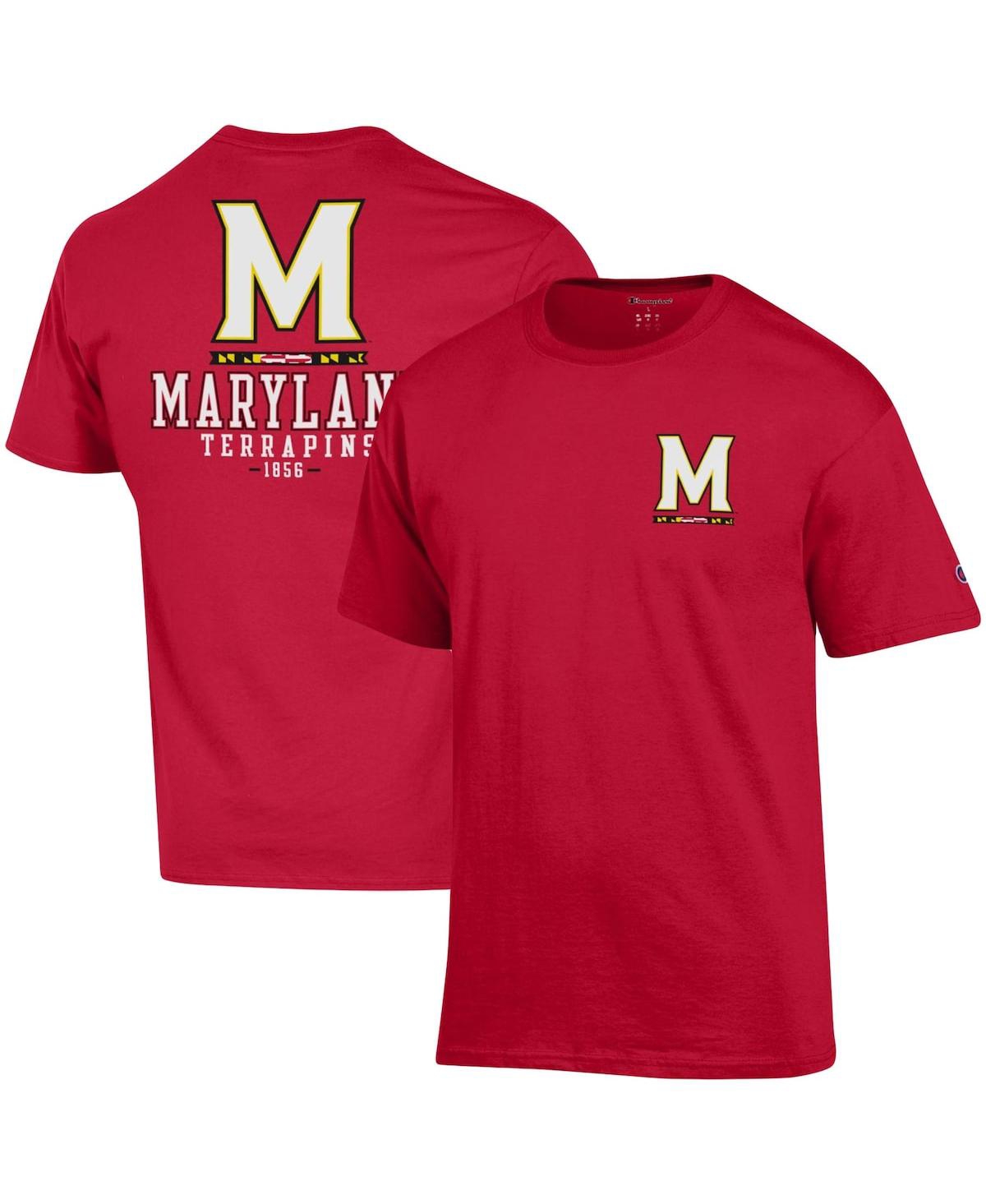 Men's ChampionMaryland Terrapins Stack 2-Hit T-shirt - Red