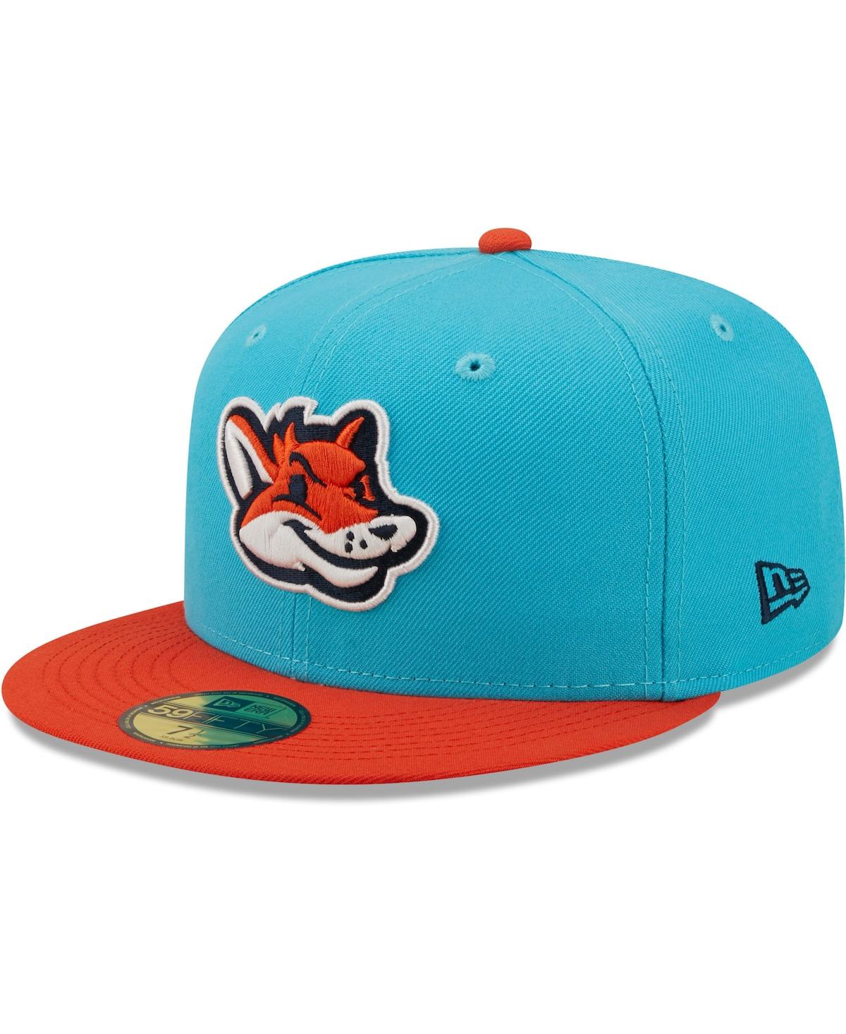 New Era Aqua Zorros De Somerset Copa De La Diversion 59fifty Fitted Hat In Aqua,orange