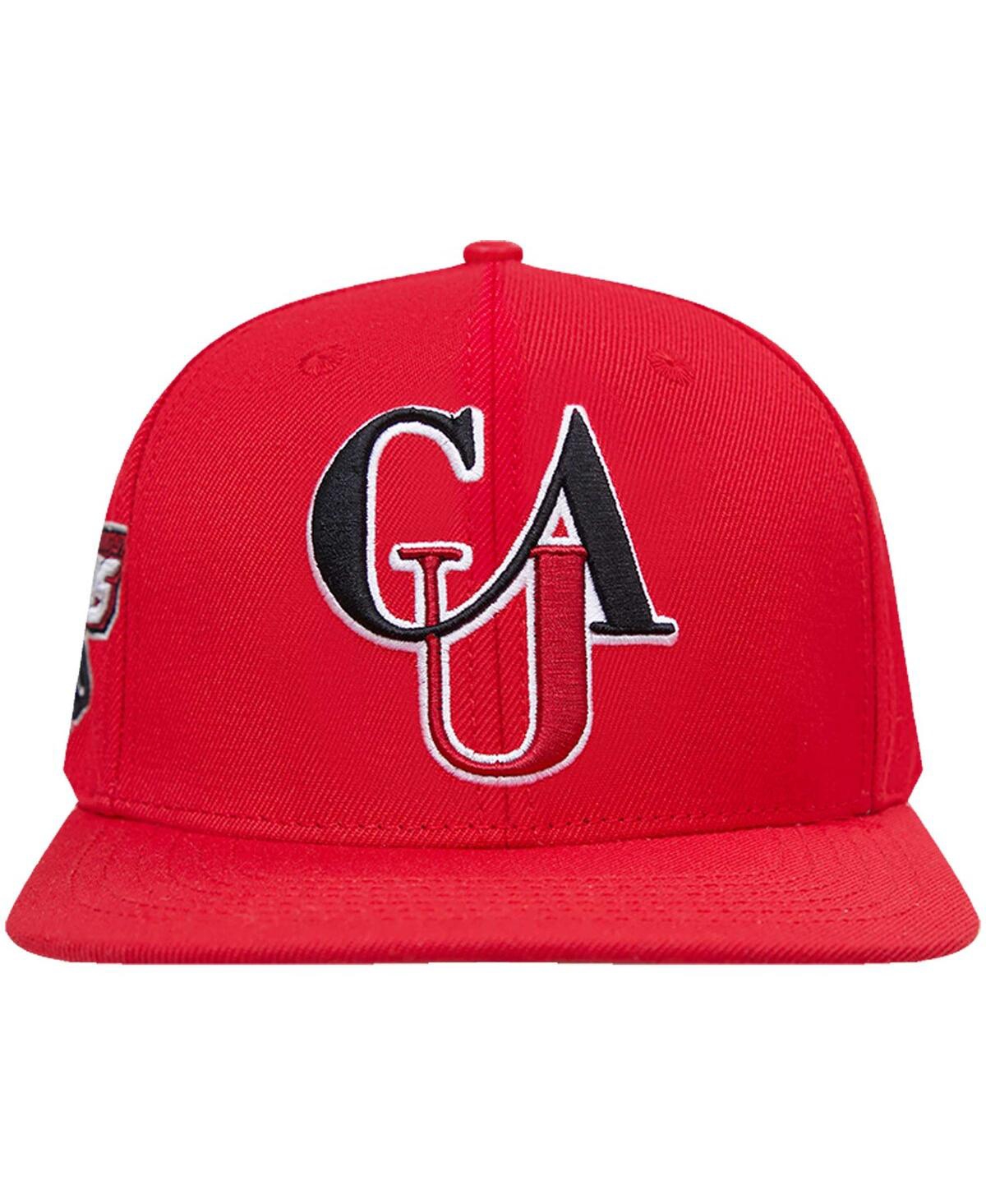 PRO STANDARD MEN'S PRO STANDARD RED CLARK ATLANTA UNIVERSITY PANTHERS EVERGREEN CAU SNAPBACK HAT 