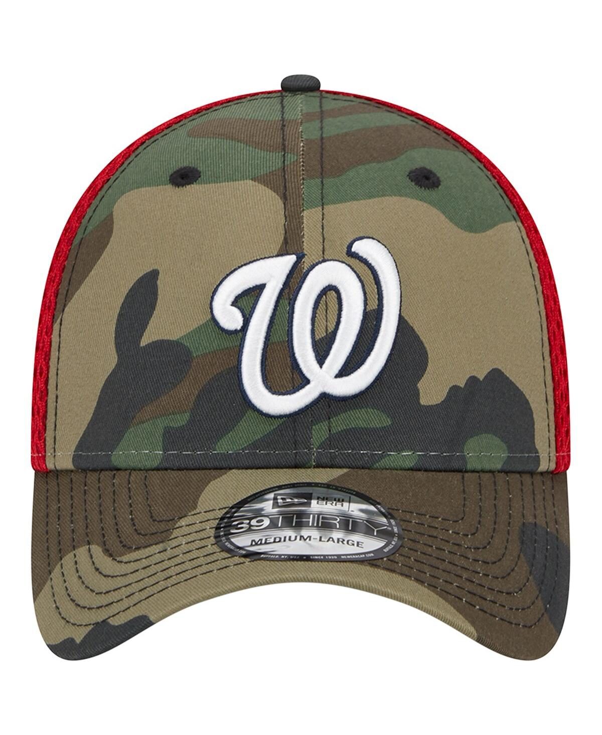 New Era Camo Washington Nationals Team Neo 39thirty Flex Hat In Camo
