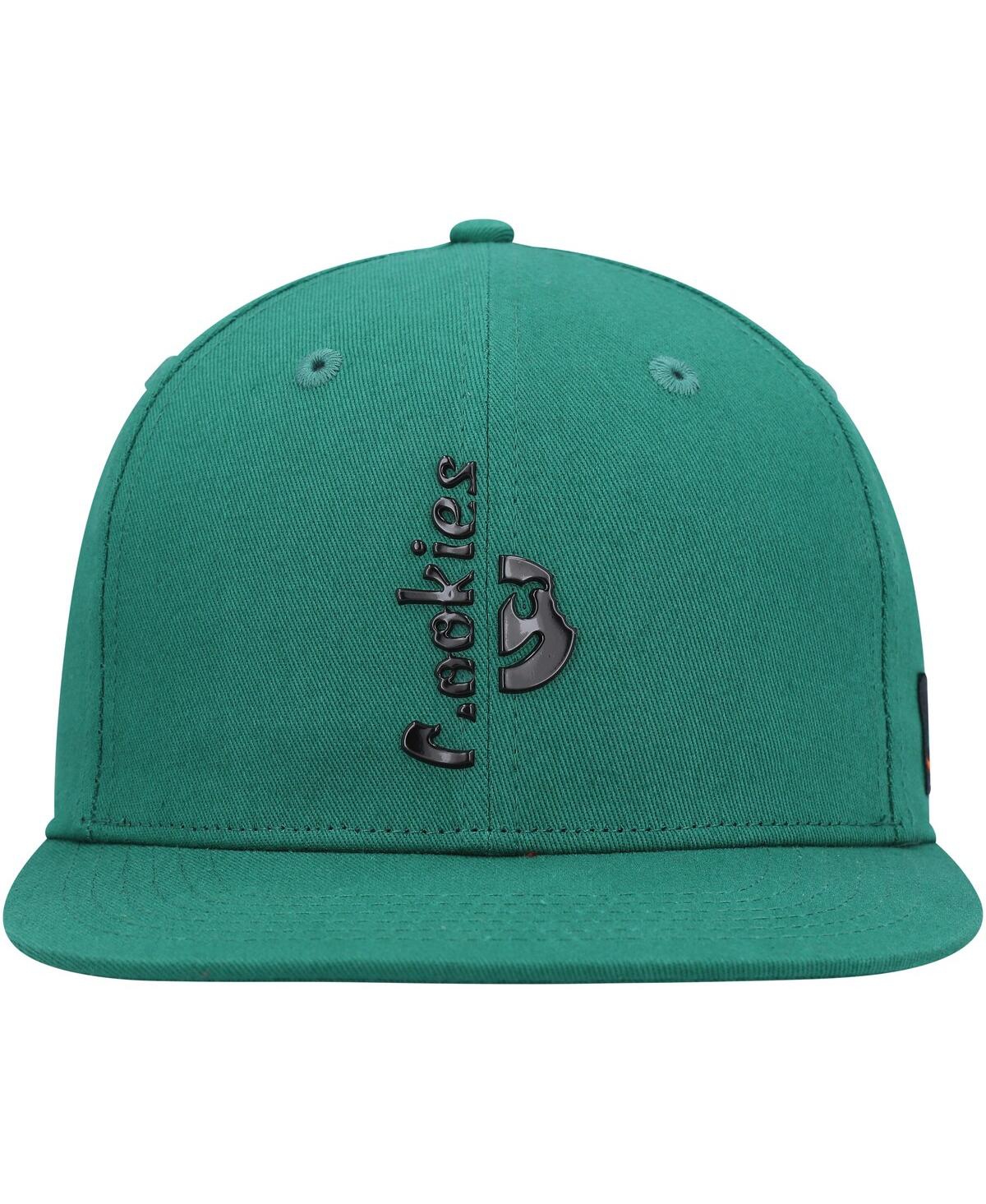 Shop Cookies Men's  Green Searchlight Snapback Hat