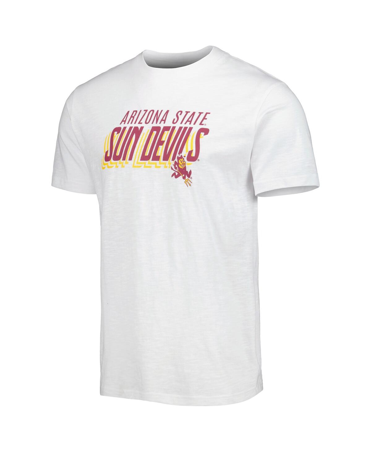 Shop Concepts Sport Men's  Charcoal, White Arizona State Sun Devils Downfield T-shirt And Shorts Set In Charcoal,white