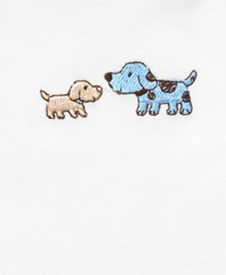 Baby Boys Cute Puppies Bodysuits, Pack of 3