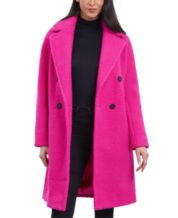BCBGeneration Women's Notch-Collar Teddy Coat, Created for Macy's - Macy's