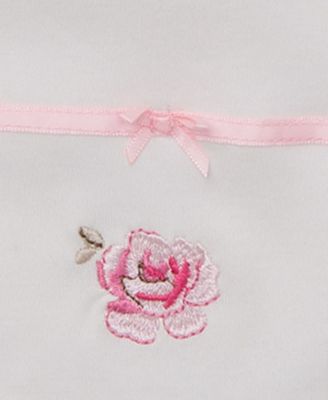 Baby Girls Rose Bib and Burp Cloth, 3 Piece Set