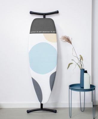 Ironing Board D, 53" x 18", 135 x 45 Centimeter with Heat Resistant Iron Parking Zone, 1.4" 35 Millimeter and Black Frame
