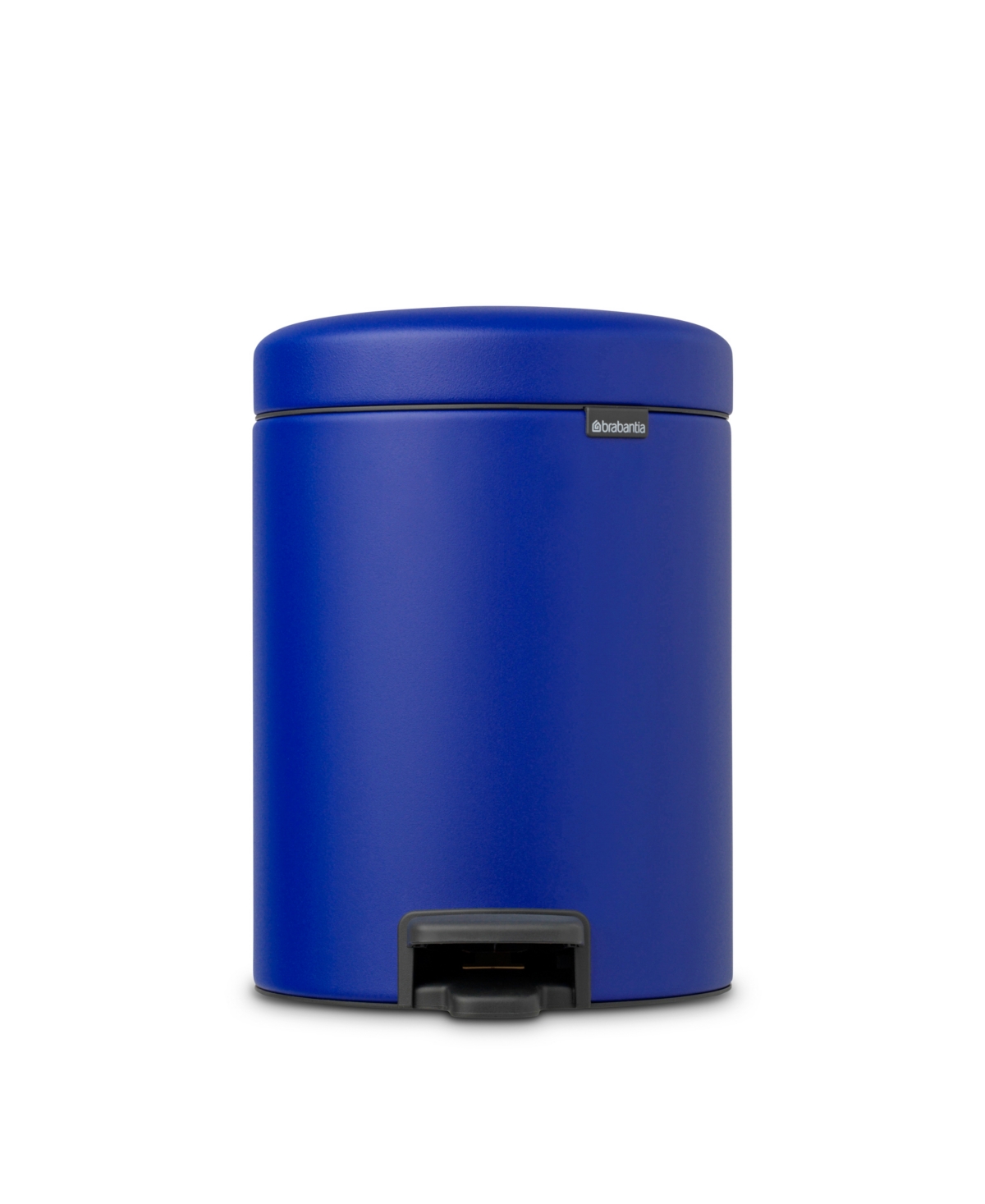 Brabantia New Icon Step On Trash Can, 1.3 Gallon, 5 Liter In Mineral Powerful Blue