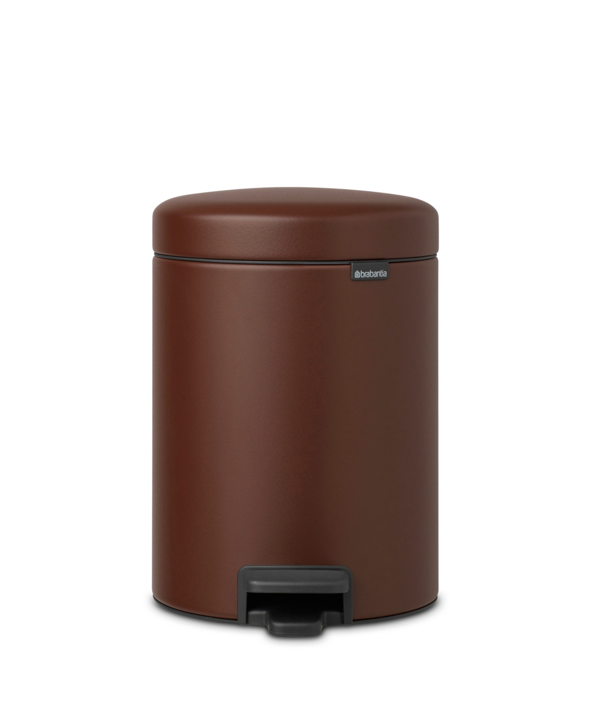Brabantia New Icon Step On Trash Can, 1.3 Gallon, 5 Liter In Mineral Cosy Brown