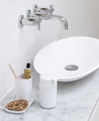 Renew Bathroom Accessory Set of&nbsp; 3 - Soap Dispenser, Toothbrush Holder and Tray