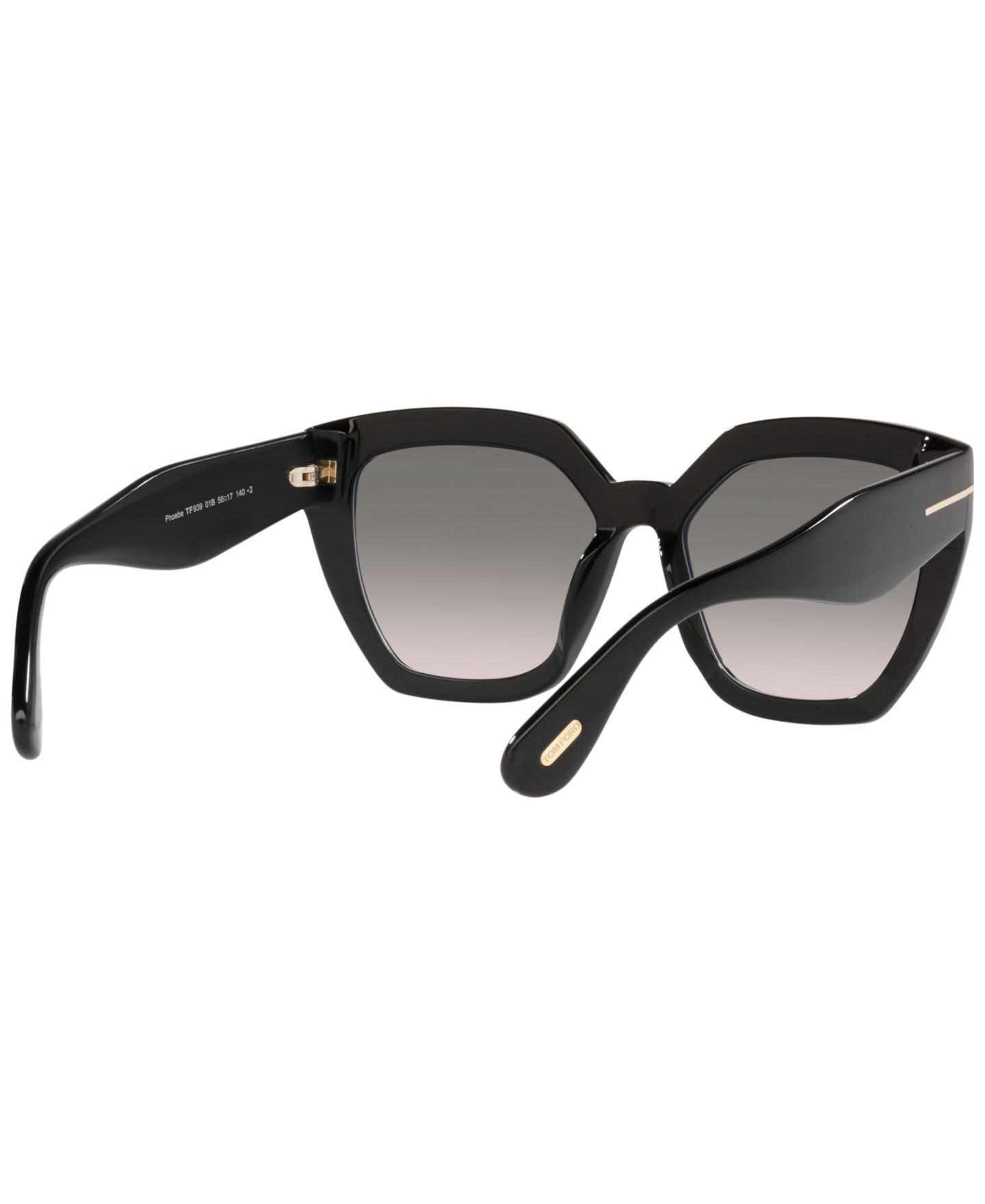 Женские солнцезащитные очки Tom Ford Sunglasses, FT0939, цвет: Чёрный блестящий — фото 8