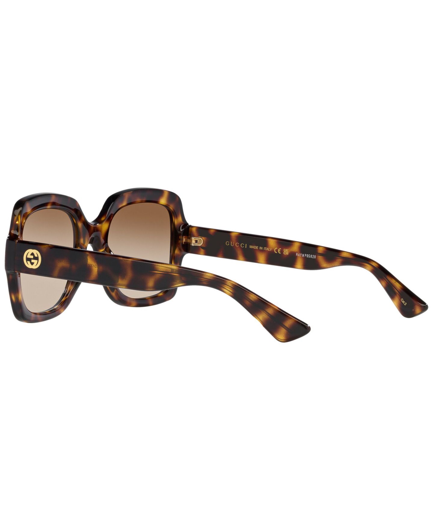 Женские солнцезащитные очки Gucci Sunglasses, GG1337S, цвет: Черепаховый — фото 3