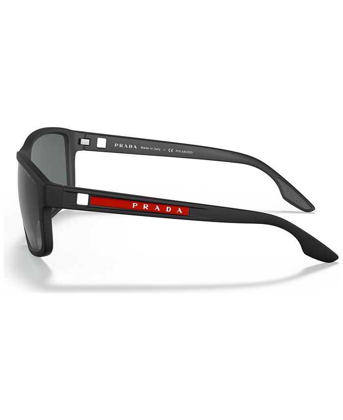 PRADA LINEA ROSSA Men's Polarized Sunglasses, PS 02XS - Macy's