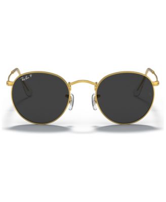 Men's Polarized Sunglasses, Round Metal