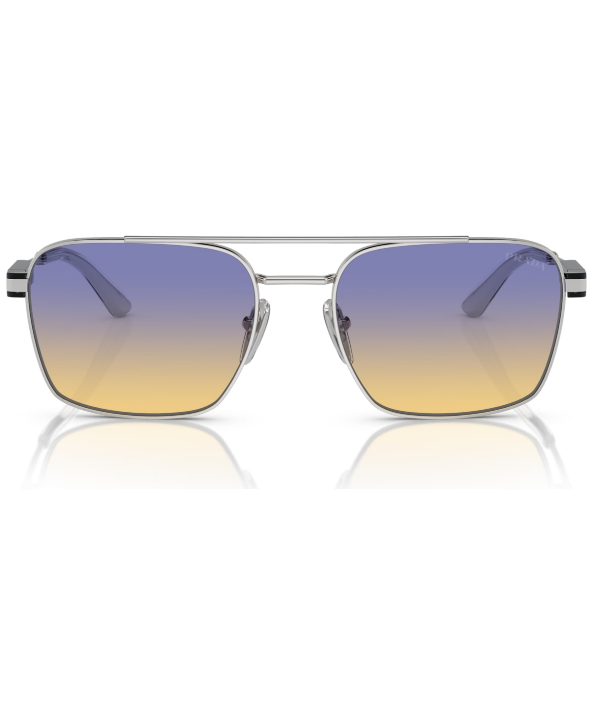 Shop Prada Unisex Sunglasses, Pr 67zs In Silver-tone