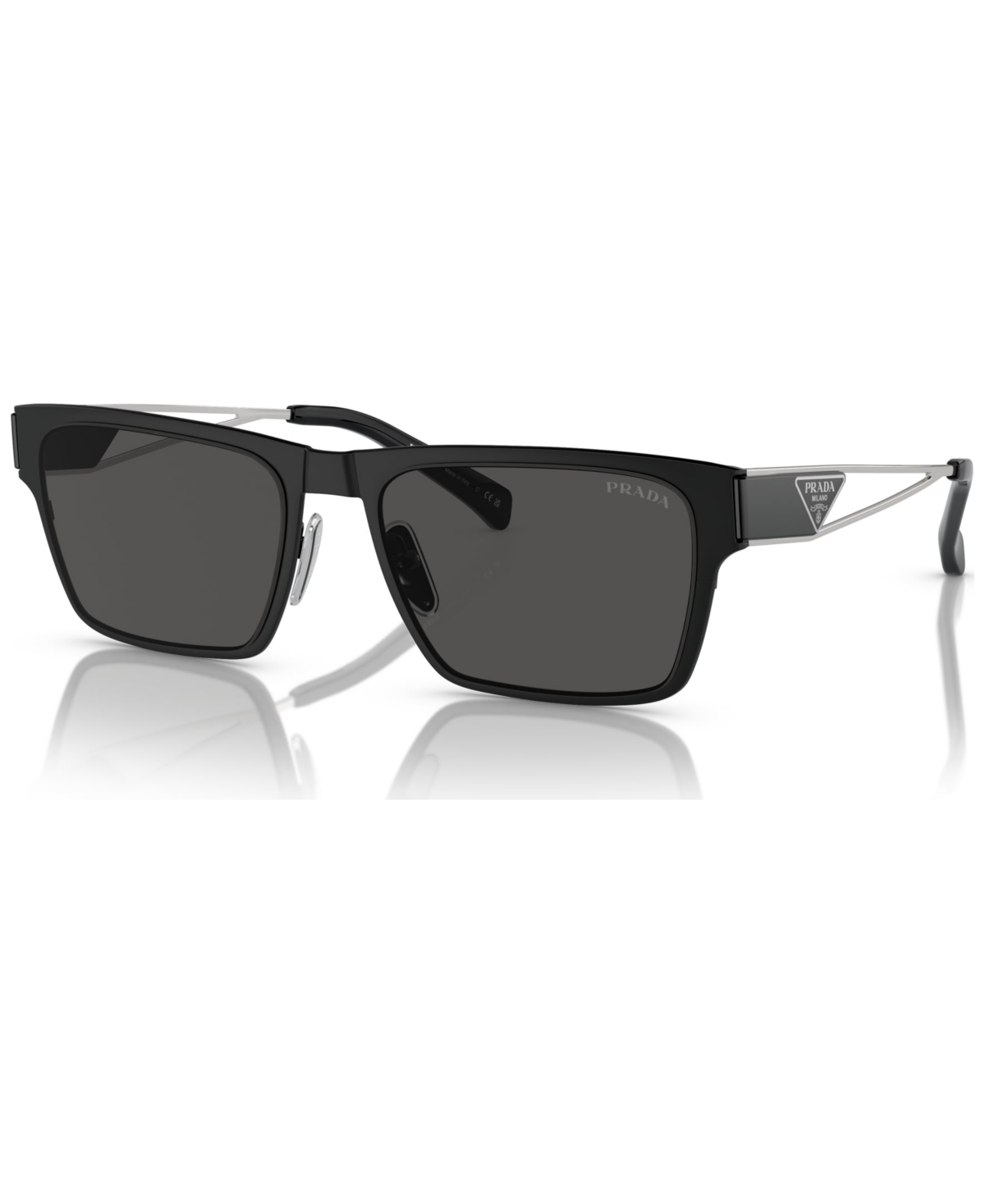 Shop Prada Men's Sunglasses, Pr 71zs In Matte Black
