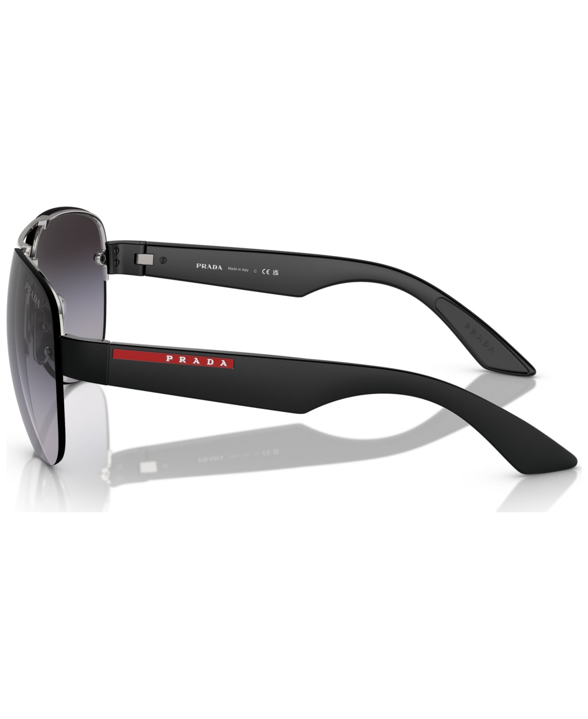 Shop Prada Men's Sunglasses, Ps 55ys In Silver-tone