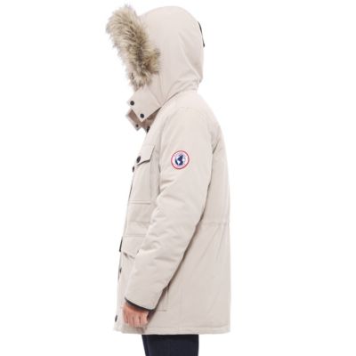 Men's Parka Jacket with Detachable Trim