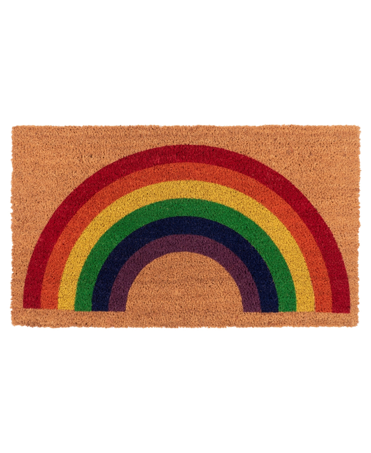 Coir Doormat, Rainbow - Beige