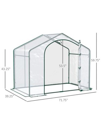Portable Walk-in house, PVC Cover, Door, Top Vent,