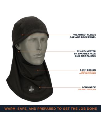 Men's Convertible Black Balaclava