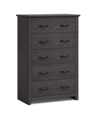 5 Drawer Chest Storage Dresser Tall Cabinet Organizer Bedroom Hallway