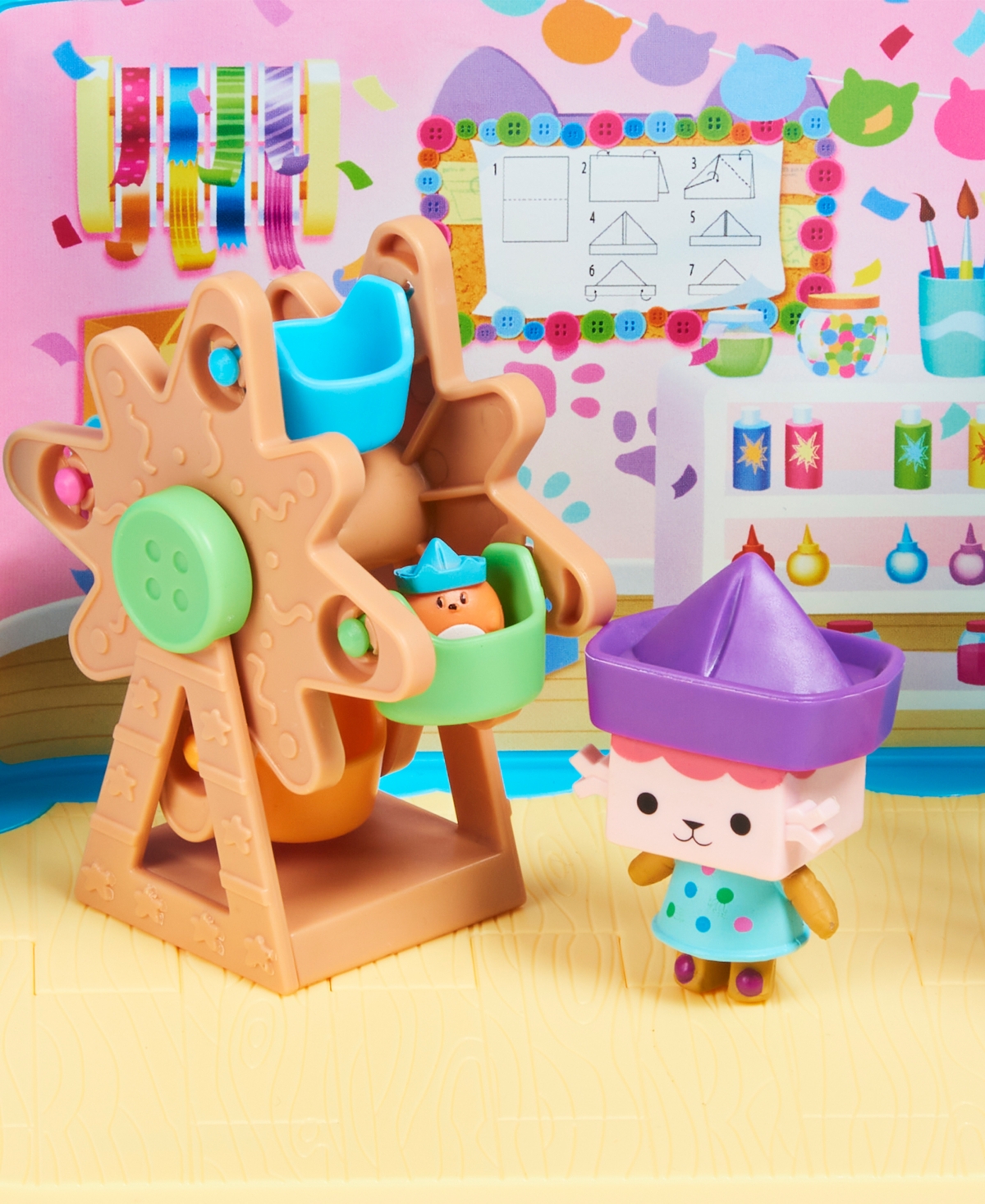 Shop Gabby's Dollhouse Baby Box Cat Craft-a-riffic Room With Figure & Accessories In Multi-color