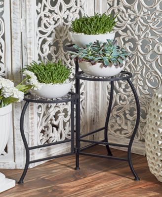 Metal Indoor Outdoor 3 Tier Floral Plant Stand 