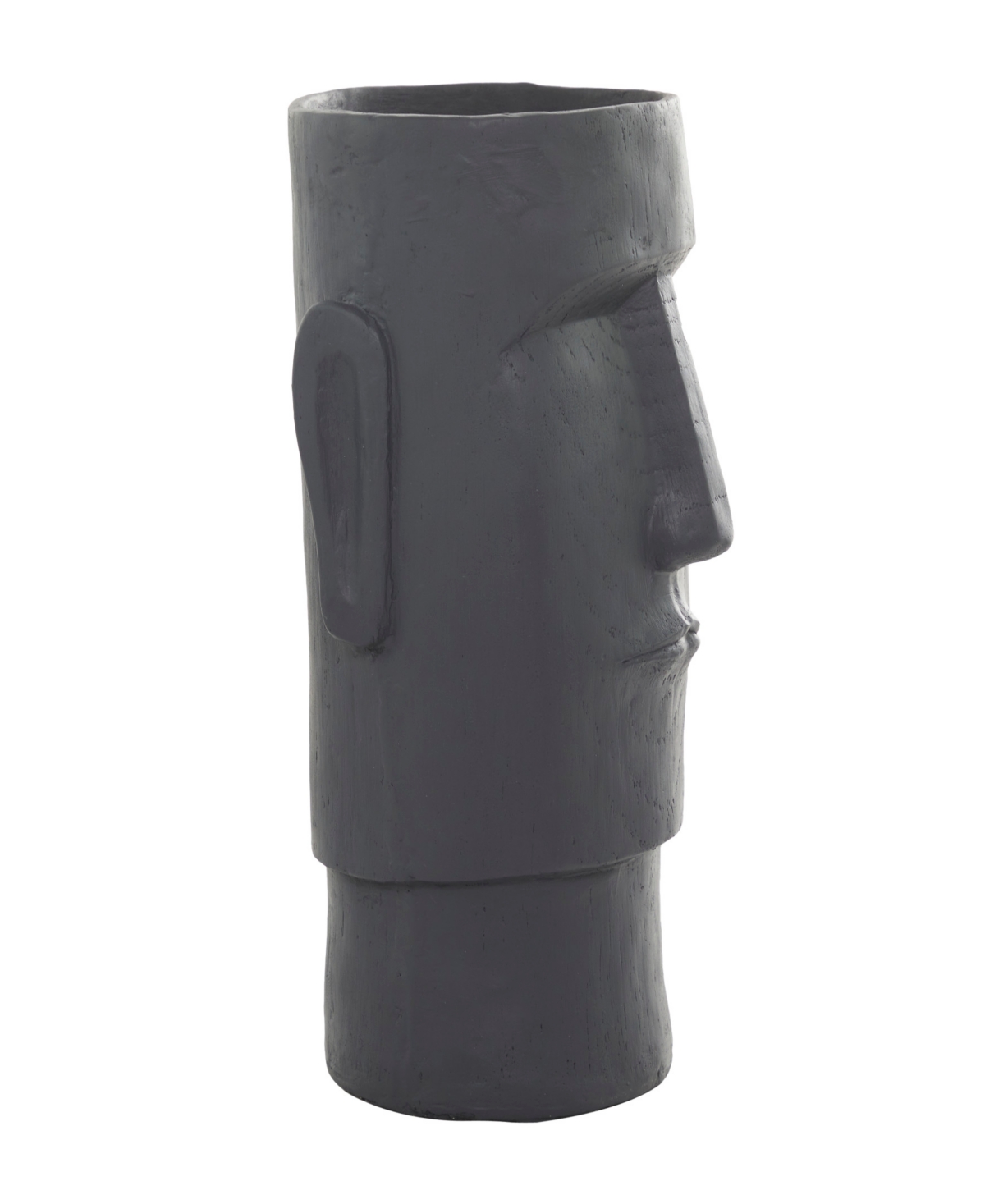 Novogratz CollectionMagnesium Oxide Indoor Outdoor Easter Island Head Planter - Dark Gray