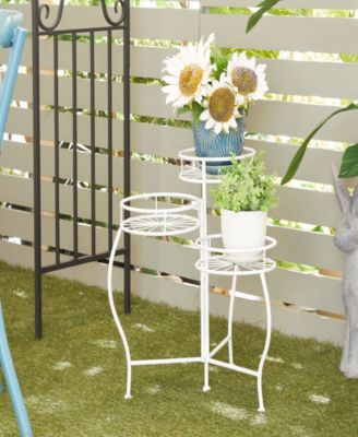 Metal Indoor Outdoor 3 Tier Starburst Plant Stand