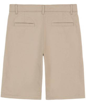 Big Boys Uniform Hunter Flat-Front Stretch Twill Shorts