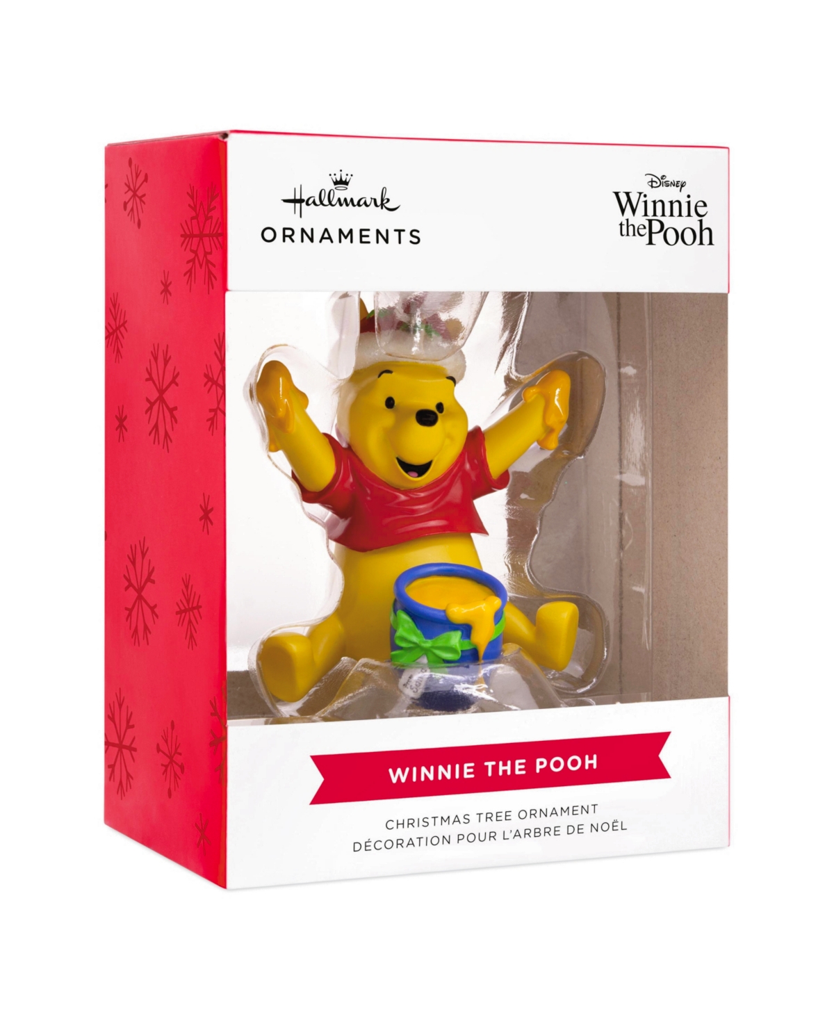 Hallmark Christmas Ornament Disney Santa Winnie The Pooh With Honey Pot In Multi-colored