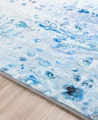 Kikiamo Washable KK18 2'3" x 7'6" Runner Area Rug