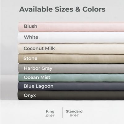 Resort Sateen Breathable Cooling Viscose 2-Pc. Pillowcase Set