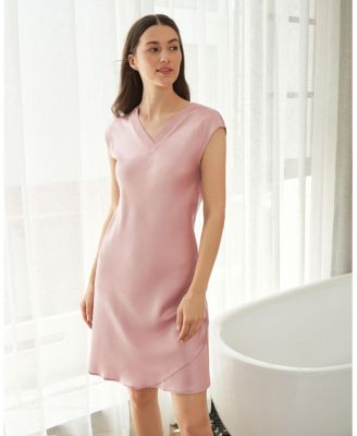 Women's Relaxed Fit Long Silk Nightgown