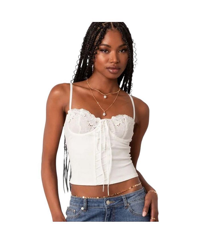 Women's Fairygirl Cupped Lace Up Corset Top