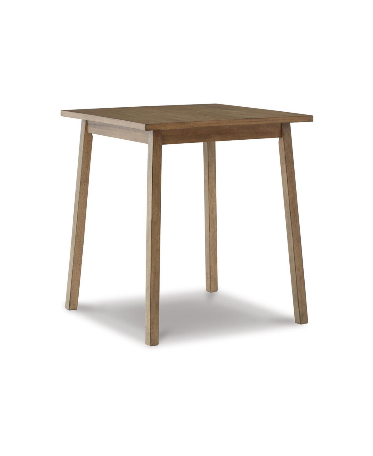 Signature Design By Ashley Shully Square Counter Height Dining Table In Natural