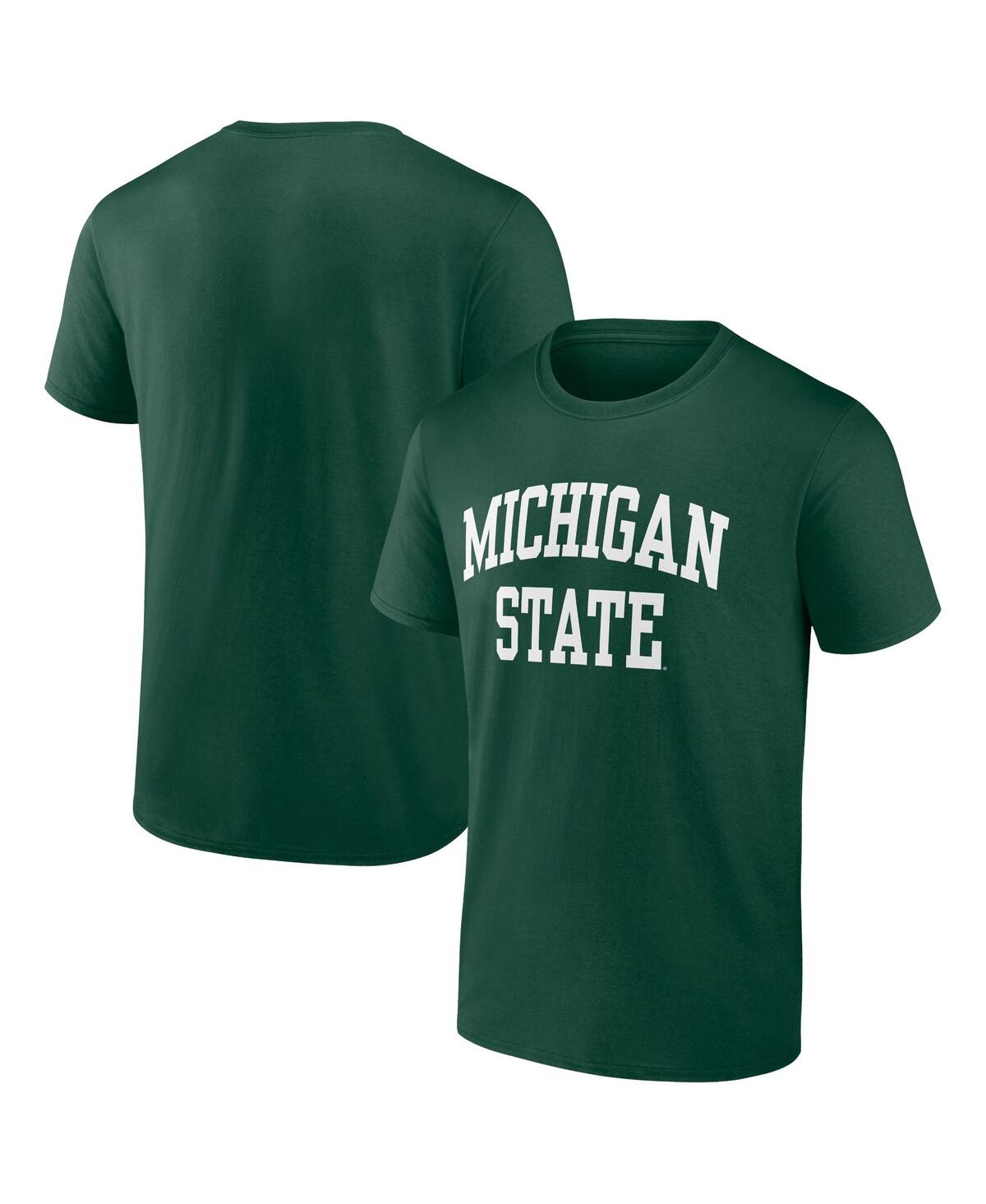 Fanatics Men's  Green Michigan State Spartans Basic Arch T-shirt
