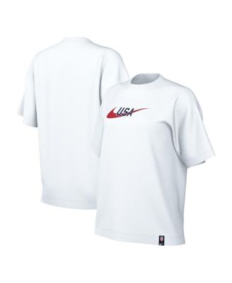 Women's White USMNT Swoosh T-shirt