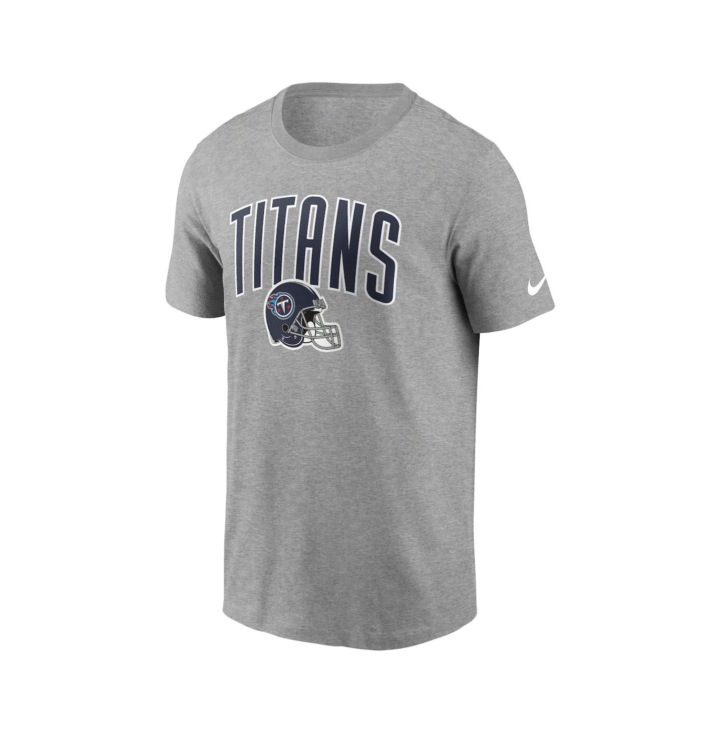 Мужская футболка Nike Heathered Gray Tennessee Titans Team Athletic — фото 3