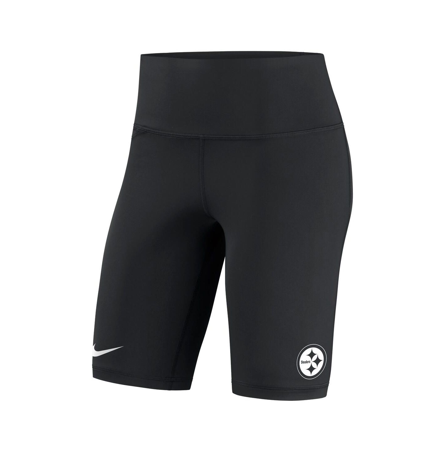 Женские шорты Nike Black Pittsburgh Steelers Biker — фото 3