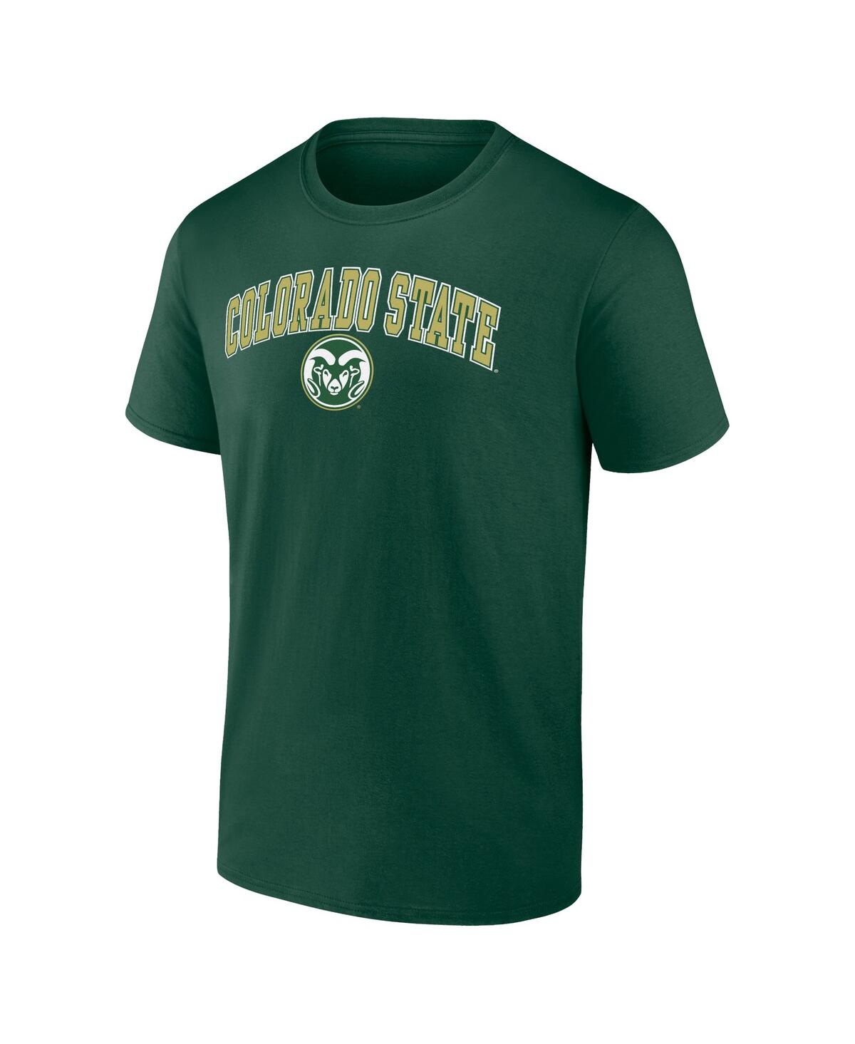 Shop Fanatics Men's  Green Colorado State Rams Campus T-shirt