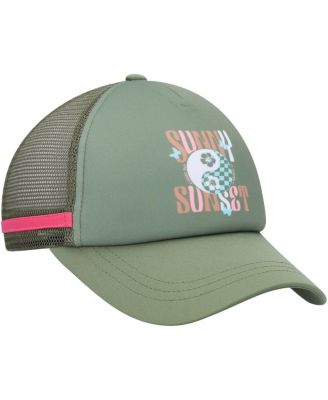 Women's Green Dig This Trucker Snapback Hat