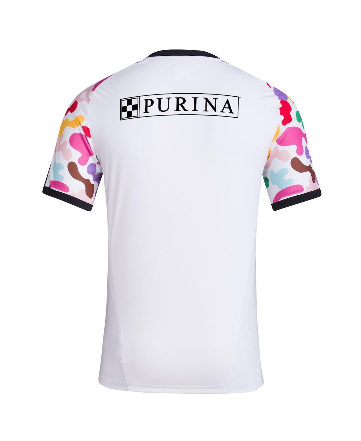 Men's adidasSt. Louis City Sc 2023 Pride Pre-Match Top - White