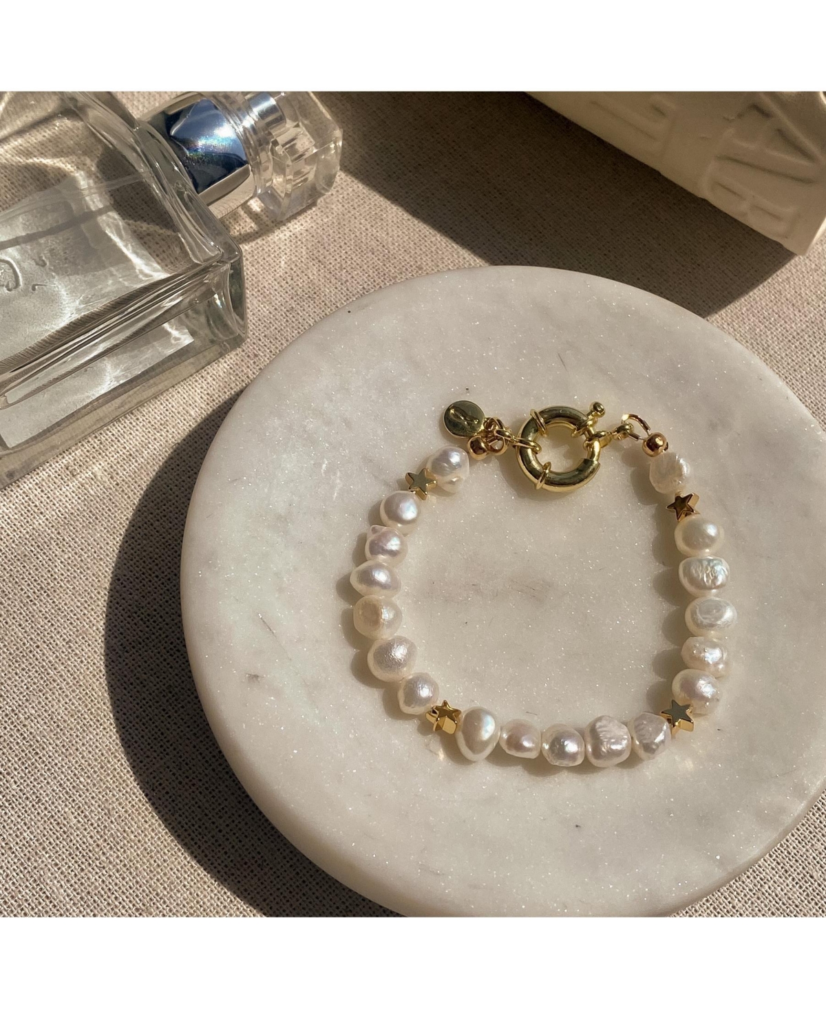 Joey Baby 18K Gold Plated Freshwater Pearl with Star and Pearl Twinkie